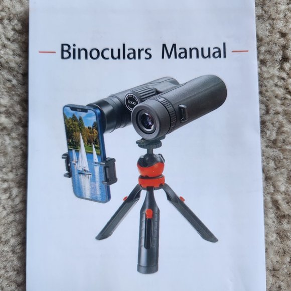 NEW 12x42 Binocular set with case, tripod, and phone adapter - Picture 2 of 4